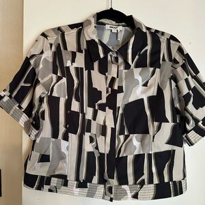 DKNY Monochrome Patterned Shirt